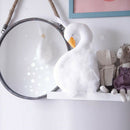 Swan Wall Sculpture Hanging Ornament Kids Plush Toys Wedding Xmas Gift White