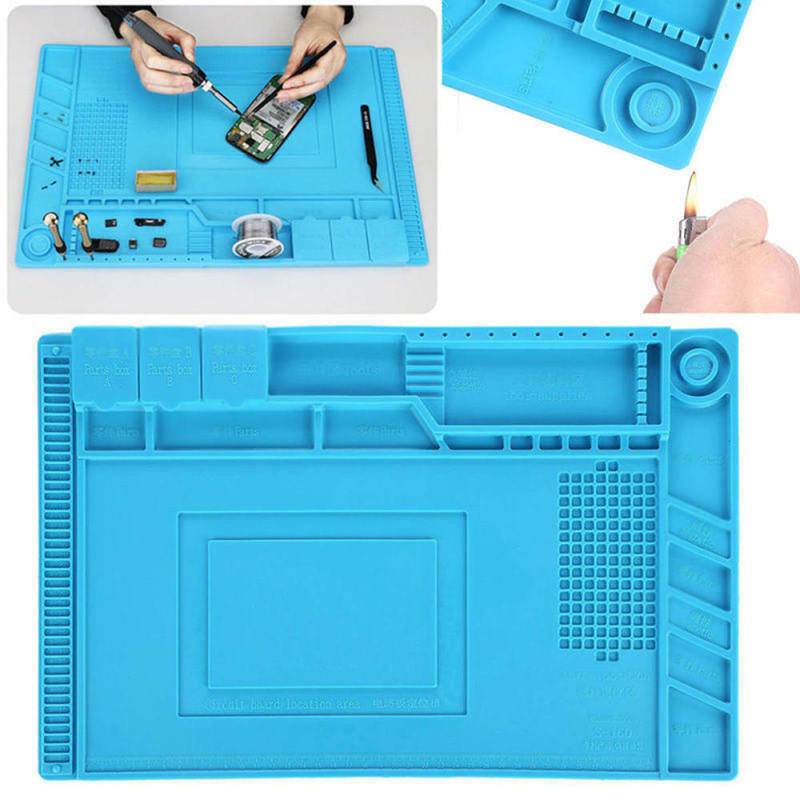 Heat Insulation Silicon Pads Desk Mats Phone Repair Maintenance Platform Solder