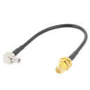 TS9 Male to RP-SMA-KY Female RG174 Coaxial Cable Pigtail 15cm