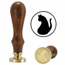 Novelty Copper Head Wooden Handle Flower Wax Seal Stamp Invite Letter Card