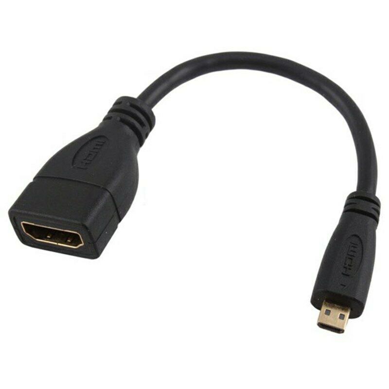 Micro-HDMI Male to HDMI Female D A Jack Adapter Cable Converter 1080P U7P2