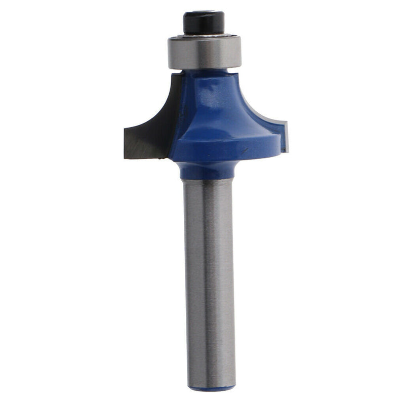2pcs Woodworking Tools,  1/4 Shank Round Over Edge Forming Router Bit + 0.24inch