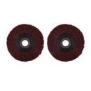 2 x Polishing Grinding Abrasive Wheel Fits for Dust Rust Remove Without Grit