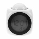 Digital LCD Voice Talking LED Projection Alarm Clock Temp Station R5R9
