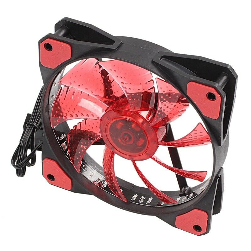 120mm PC Computer 16dB Ultra Silent 33 LEDs Case Fan Heatsink Cooler