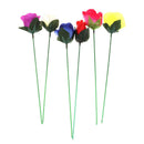 1pcs Torch to Rose Fire Magic Trick Flame Appearing Flower Magic Props  OZ