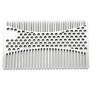 Stainless Steel Mustache Comb Beard Comb For Men'S Shaving Male'S Mustache  O3J2