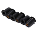 6pcs m6 black well nuts kayak accessories blind fastener rivet fishingboatnut Nd