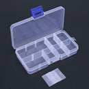 10 Compartments Portable Transparent Plastic Fishing Lure Storage Box Case A
