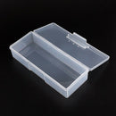 White Plastic Transparent Nail Tools Storage Box Nail Rhinestone Decoration
