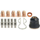 13Pcs Plasma Cutter Torch S45 Accessory Kit Electrodes Nozzle Tips Spacer G
