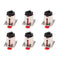 6 Pieces 6.35mm 1/4 Inch Female Stereo Audio Socket Connector Locking Style