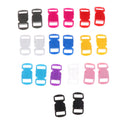 20pcs Black Buckle Contoured Side Quick Release for Paracord Bracelet 10mm