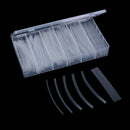 150Pcs Clear 100mm 2:1 Heat Shrink Tubing Polyolefin Transparent Tube Sleevin+