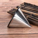 1PC Stainless Steel Pour Over Cone Dripper Reusable Coffee Filter Cup Stand FU