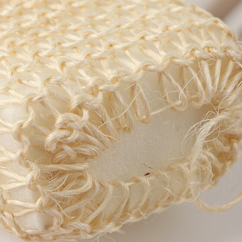 Massage Sponge Scrubber Natural Sisal Bath Shower Brush Portable Backs Brush Hn