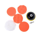 7Pcs 4" Buffing Pad Auto Car Polishing Wheel Kit Buffer + Drill Adapter FT