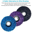 3 PCS 115mm Black/Blue/Purple Stripping Wheel Strip Discs for Angle Grinder