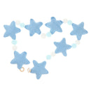 Pompoms Balls Star Garland Wall Hanging Ornament Canopy Crib Tent Decor Blue