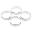 fox run english muffin rings 4pc set - egg pancake biscuit crumpet cutter MO