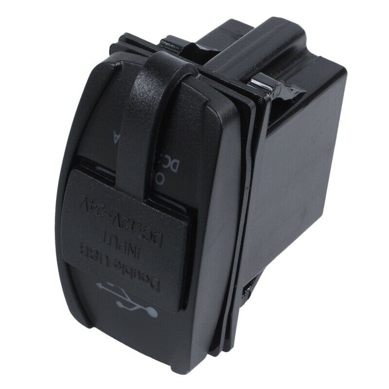 12V 24V Car Auto Boat Accessory LED Dual USB Charger - Outlet green Z8Z2