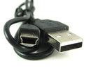 1PC Black PVC USB 2.0 Male to Mini 5 Pin B Data Charging Cable Cord Adapter DS