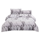3pcs Marble Style Bedding Set Comforter Cover Pillowcase 100% Polyster Queen