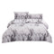 3pcs Marble Style Bedding Set Comforter Cover Pillowcase 100% Polyster Queen