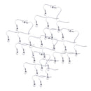 100 Pieces Stainless Steel Fish Hook Earrings Hooks Ear Wire with Bead and