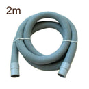 200cm Universal Wash Machine Waste Drain Hose Extension Pipe +Connector&Clips