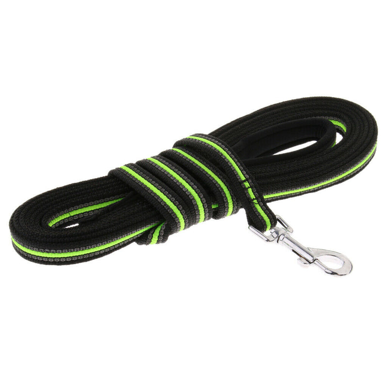 Dog Training Leash Heavy Duty Rope Lead for Dogs Puppy Green Black