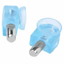 20 Pcs Screws Shelf Glass Sucker Cup Holder Case Metal Pin 5mm