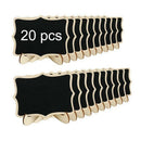 Mini Chalkboard Sign,20 Pack Small Chalkboards Blackboard for Weddings, Bir B3Z4