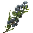 3Pieces Artificial Plant Flower Fruit Berries Bouquet Home Decor Blueberry