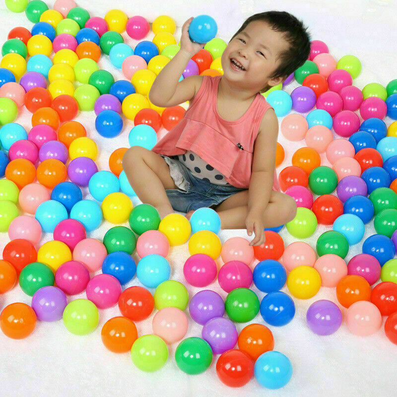 10x Plastic Ocean Ball Ocean Swim Toys Random Color Soft Baby Kid Toys