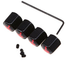 4X Car Auto Accessories Air Tire Stems Valve Wheel Caps Dust Cover Anti-theft