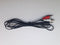 3.5mm 1/8" Stereo Male Mini Plug to 2 RCA Jack Adapter Audio Speaker Cable Black