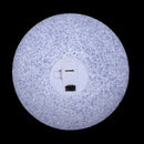 White Plastic Crystal Ball Design Change Colorful Light LED Lamp 4.7" Dia