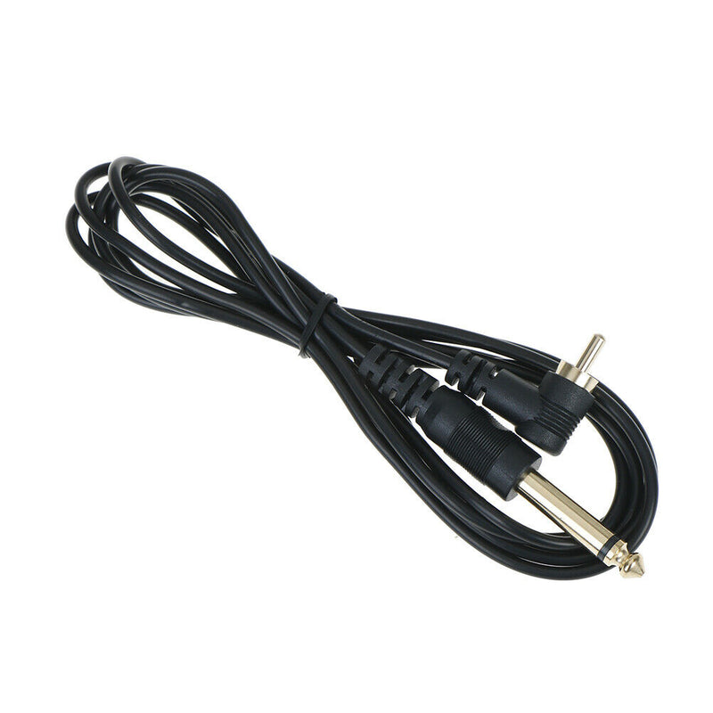 Black Silicone Tattoo Clip Cord Wire Cable For Machine Gun Kit Set Supply 3C