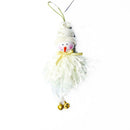 4Pcs Christmas Plush Ornaments Xmas Hanging Decor Stocking Ball Bell Decor
