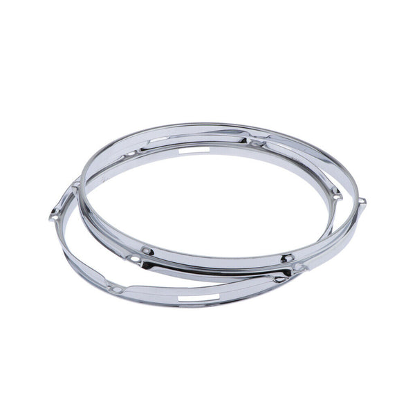 2 Pieces Die Cast Tom Drum Hoops Set 1.5mm Percussion Instrument Parts, 12 Inch