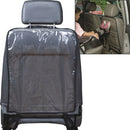 Children Car Seat Back Protector Clear Cover Case for Kick Mat (Black Side)