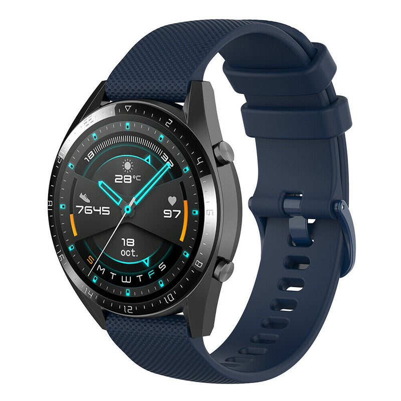22mm Silicone Watchband Bracelet Strap for Huawei Watch GT2 42mm/GT 46mm/GT 42mm