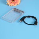 Transparent 2.5inch SSD to USB3.0 High Speed Mobile HDD Box for Notebook PC