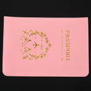 Organizer case of passport Wallets Passport Holder Pink Flower Vine