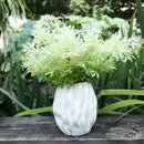 Artificial Plastic Moss Grass Plant Office Furniture Home Decoration White