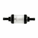 Black Fuel Filter 93.5 * 27.2 mm Glass Oil Cleaner Inline Fuel Filter Motorcycle