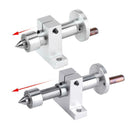 Adjustable Double Bearing Live Center Metal Revolving with 2pcs Wrenches A