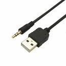 USB & 3.5mm AUX to Bluetooth Audio Aux & USB Female Adapter Cable For Car B