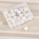 40Pcs Creative Cylinder Wooden Thumbtack Decorative Drawing Push Pins Wood Head